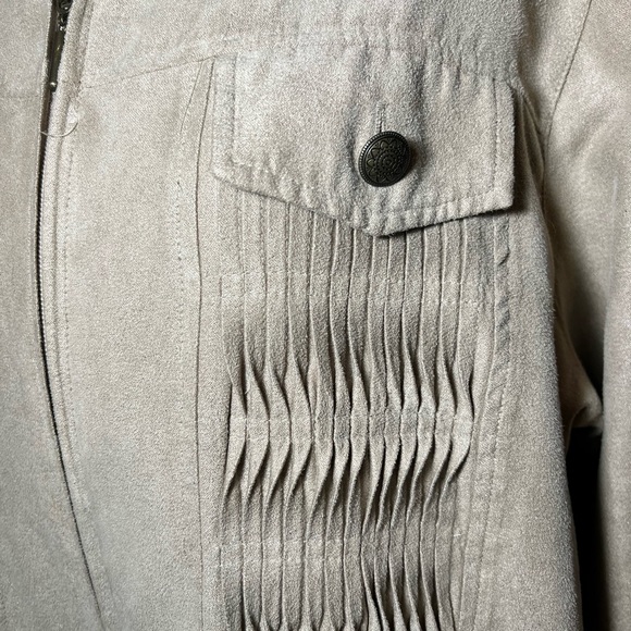 Draper's & Damon's Brown Suede Look Jacket Size M - Picture 3 of 9